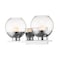 Z-Lite Osono 2 Light Vanity, Chrome & Clear 1924-2V-CH-LED - alternate 1